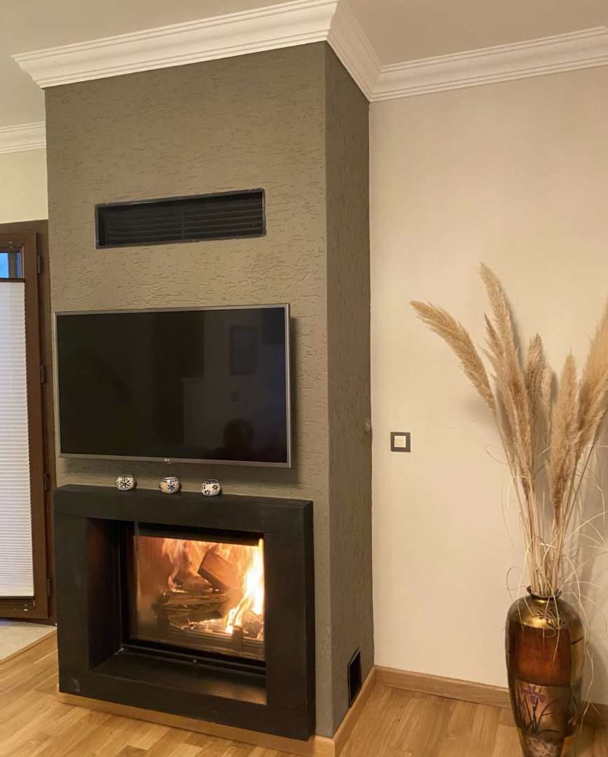 Müşteri şömine örneği